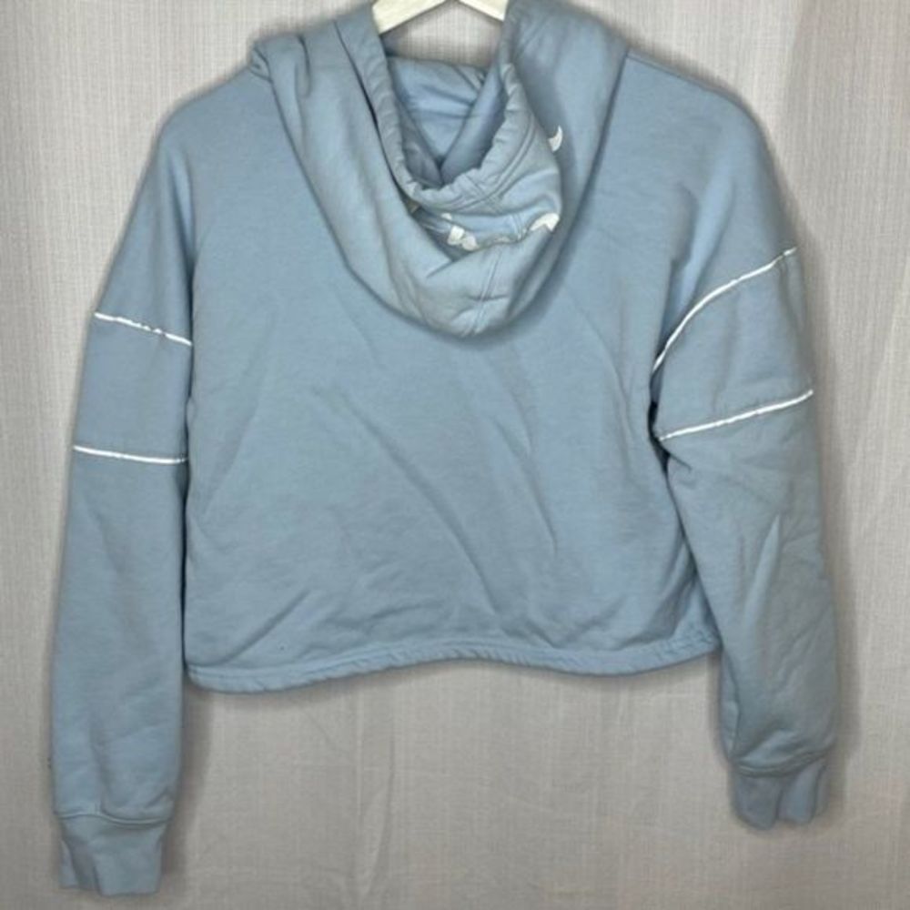 Champion Light‎ Blue Crop Hoodie Sweatshirt - Picture 3 of 3